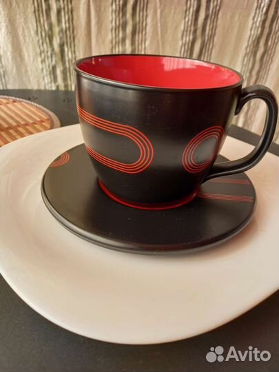 Чашка с блюдцем IKEA