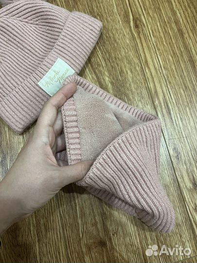 Комплект шапка и снуд для девочки kiabi