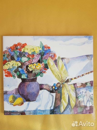 Керамическая плитка с авторской росписью