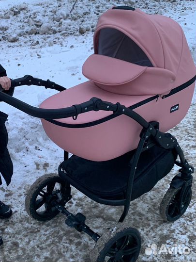 Детская коляска 2в1 Peppy Sandra экокожа