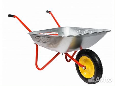 Тачка 1-колесная садовая 65 л. 80 кг