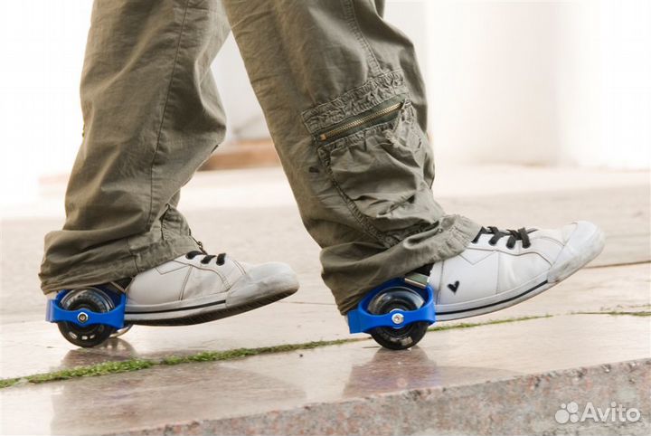 Детские ролики на обувь с подсветкой heelys