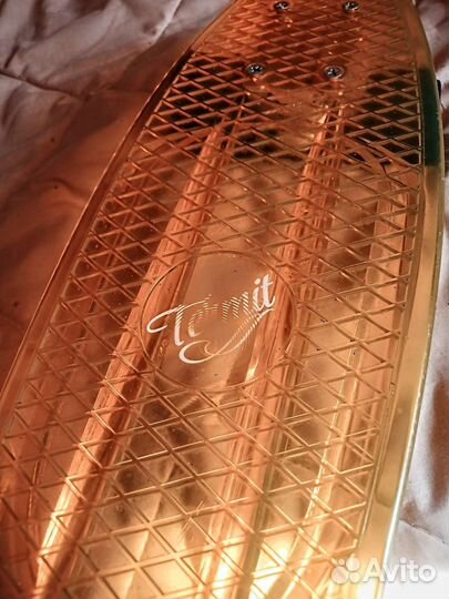 Пенниборд прозрачный колеса светятся Termit