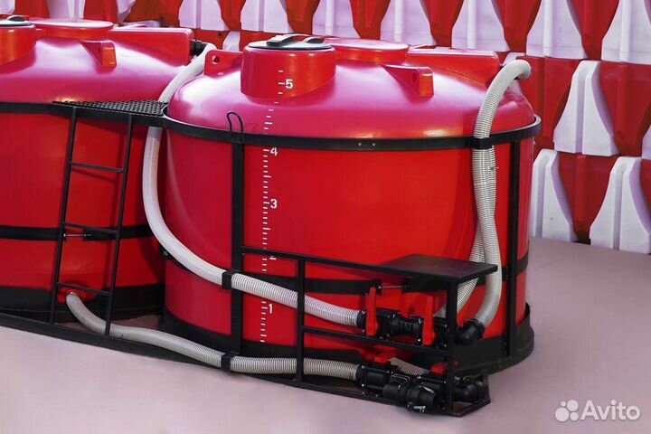 Емкости пластиковые с полным сливом