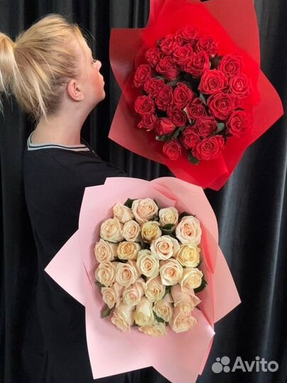 Букет роз цветы