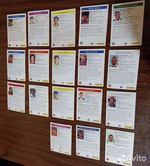 Карточки звезды футбола