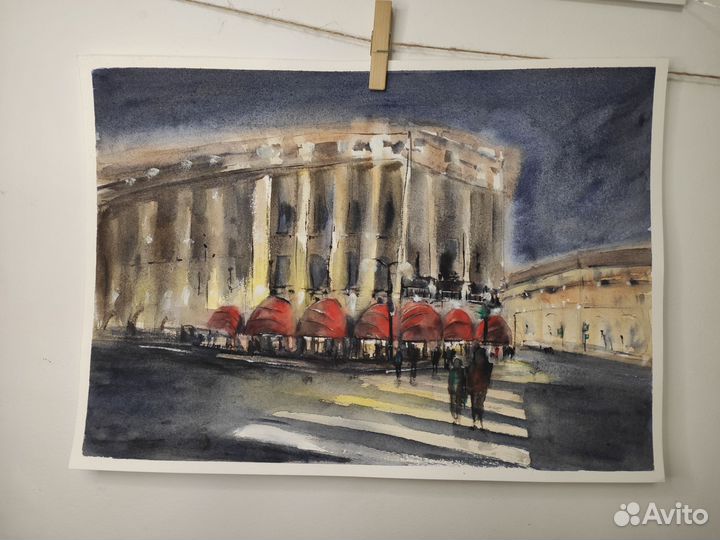 Картина акварель