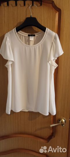 Блузка белая от La Redoute, 48 размер