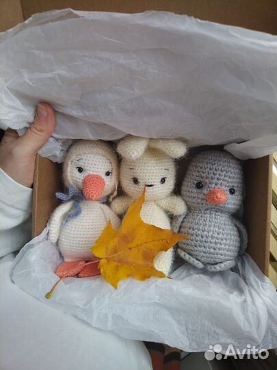 Вязаные игрушки ручной работы, набор в наличии