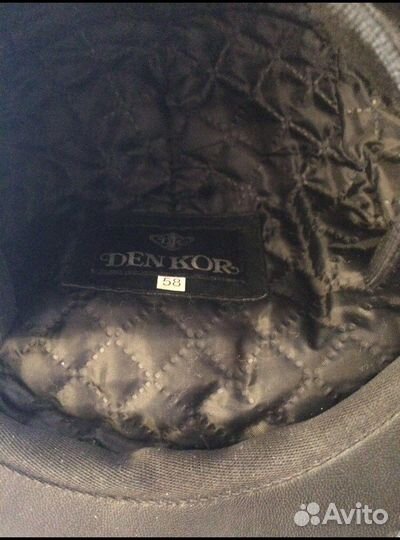 Мужская кожаная кепка