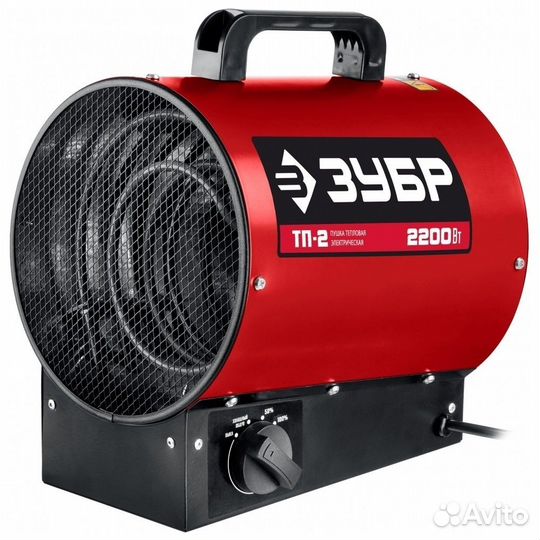 Пушка тепловая электрическая зубр тп-2, 2.2 кВт
