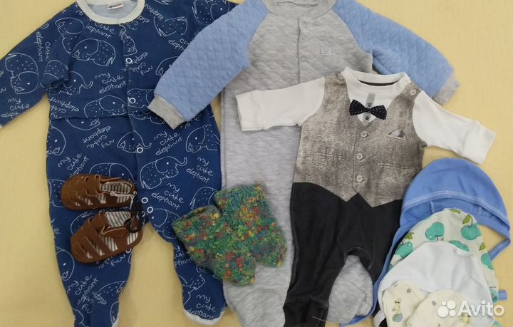 Пакет вещей на мальчика 56 74