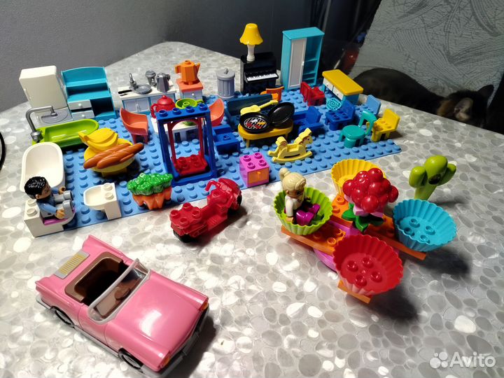 Мебель и животные для конструктора дупло новые