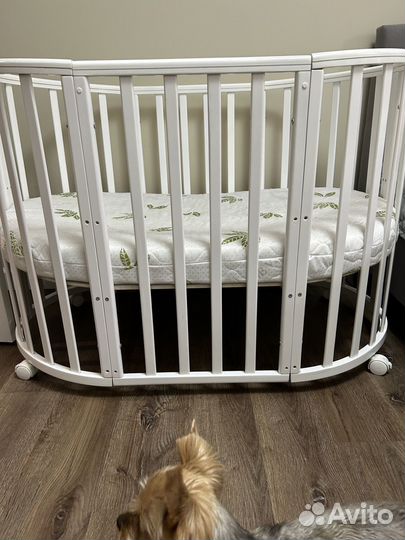 Детская кроватка трансформерс + матрас