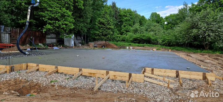 Фундамент плита Ленточный Под ключ