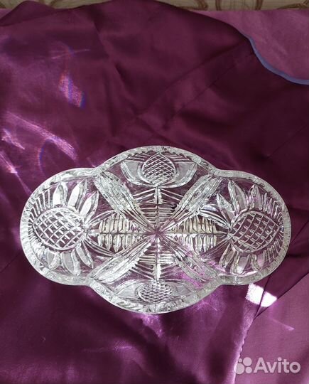 Салатник хрустальный СССР