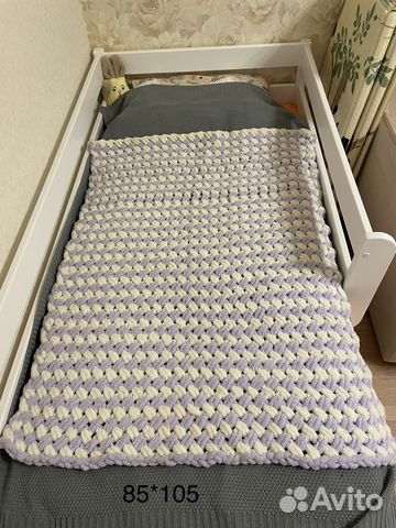 Плед детский вязаный