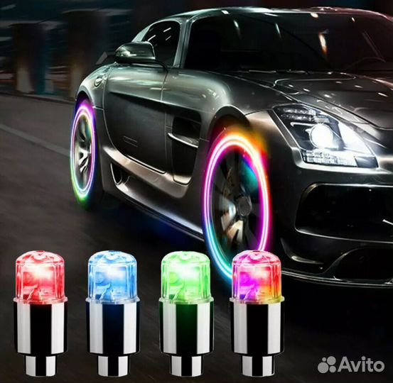 Светодиодные колпачки для машины мотоцикла вело