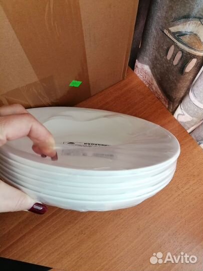 Набор посуды, тарелки, 6 шт. 230 мм диаметр