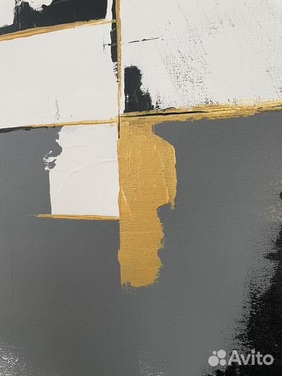 Картина интеьерная абстракция на холстещ