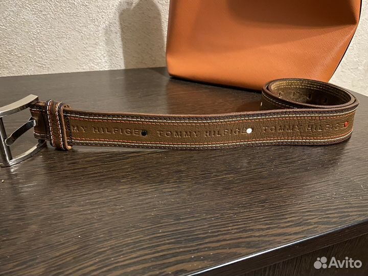 Tommy hilfiger ремень натуральная кожа