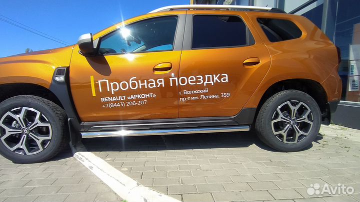 Защита переднего бампера Renault Duster 2021г