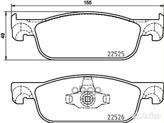 Колодки тормозные дисковые перед P68065 Brembo