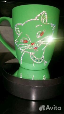 Кружка со стразами