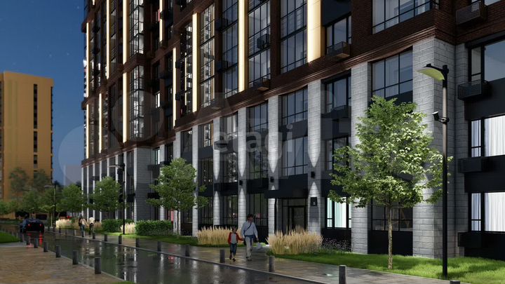 2-к. квартира, 66,8 м², 1/22 эт.