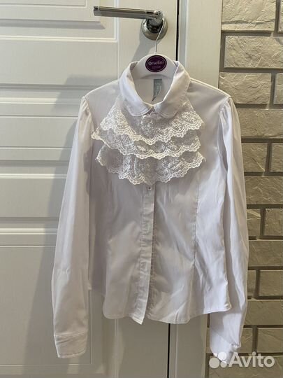 Рубашка школьная для девочки 128-134