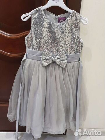 Нарядное платье для девочки 134см