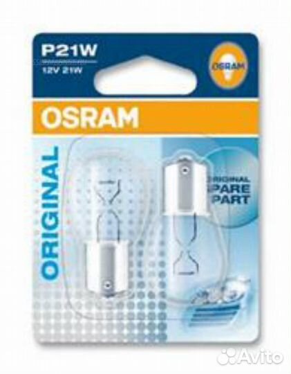 Osram 7506-02B Комплект ламп P21W 12V 21W BA15s or