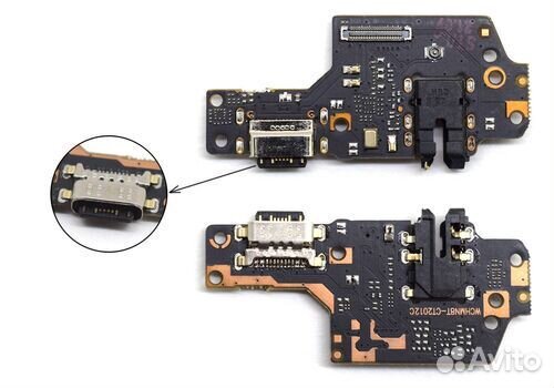 Нижняя плата Xiaomi Redmi Note 8T c разъемом заряд