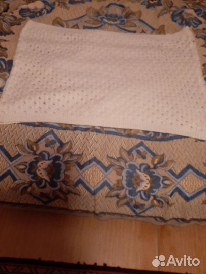 Снуд шарф женский белого цвета