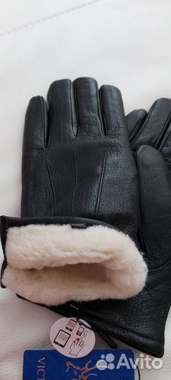 Перчатки мужские из оленьей кожи с набикой