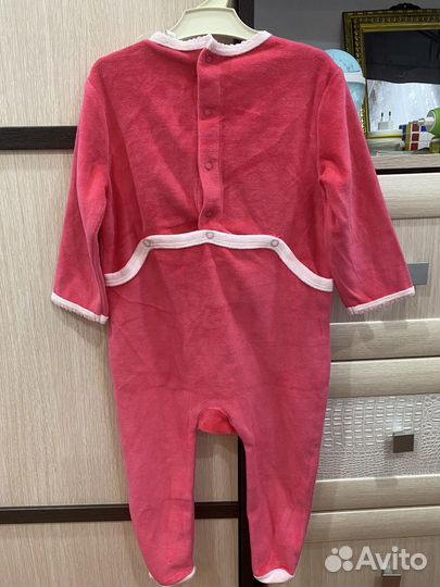 Велюровые слипы на девочку C&A, Kiabi 80 86