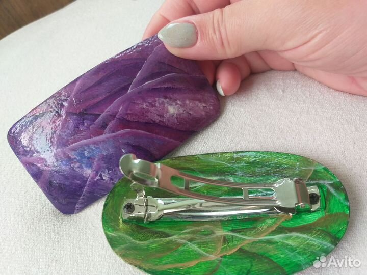 Заколка для волос в стиле Mineral Art