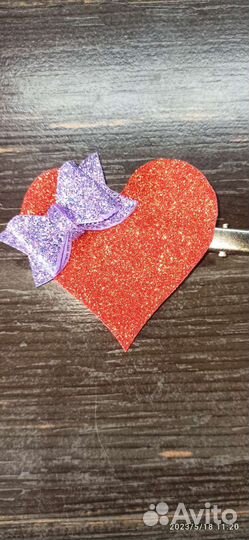 Заколки для волос сердечки