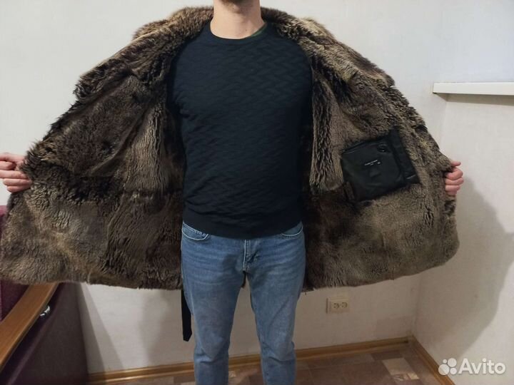 Дубленка натуральная мужская 52 54