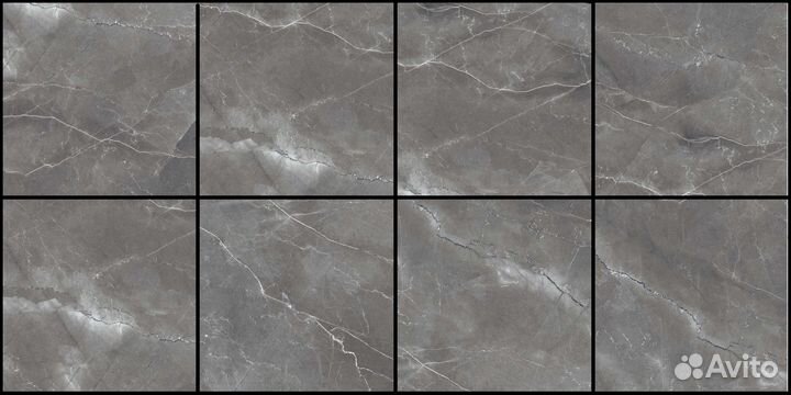 Керамогранит Arcadia Ceramica Pulpis Nero 60x60 см 1.44 м² глянцевый цвет черный