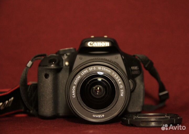 Зеркальный фотоаппарат canon 600d+kit 18-55mm STM