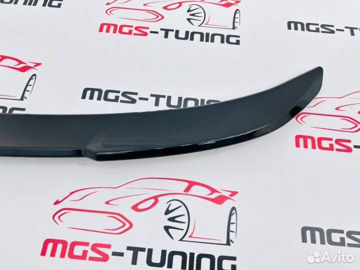 Спойлер на BMW 2 series F22 CS Style Черный глянец