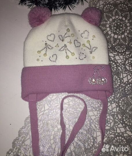 Шапка-шлем на девочку