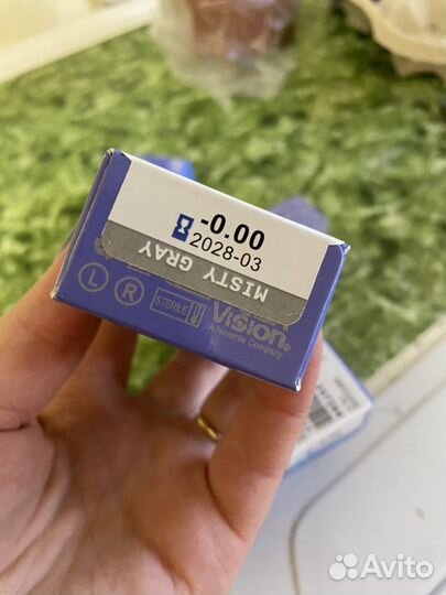 Цветные линзы без диоптрии