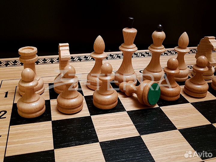 Шахматы, шашки, нарды (3 в 1), 60 см