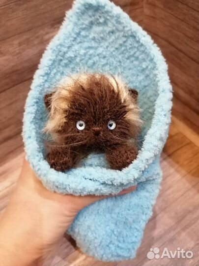 Вязаный котёнок