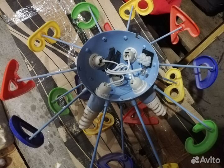 Детская люстра буквы Икея