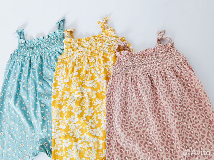 Комбинезон летний для девочки hm 74 новый