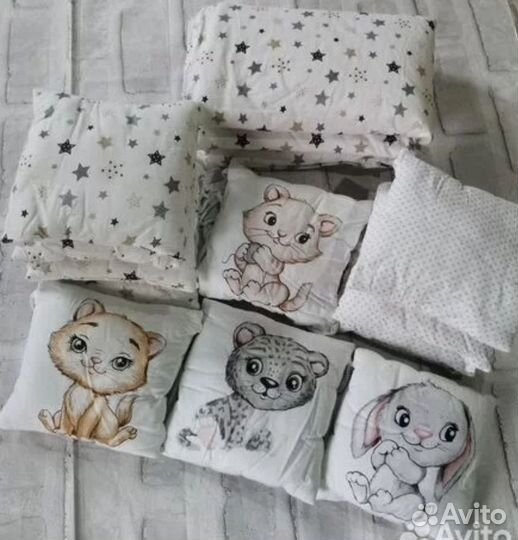 Детское одеяло комплект с бортиками