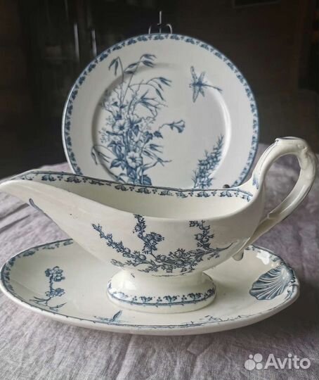 Антикварный соусник Sarreguemines, Carmen